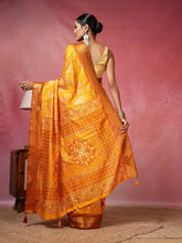 Printed Art-Tusser Saree